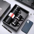 500ml Stainless Steel Vacuum Flask with 2 Cups | Travel Thermos Set
