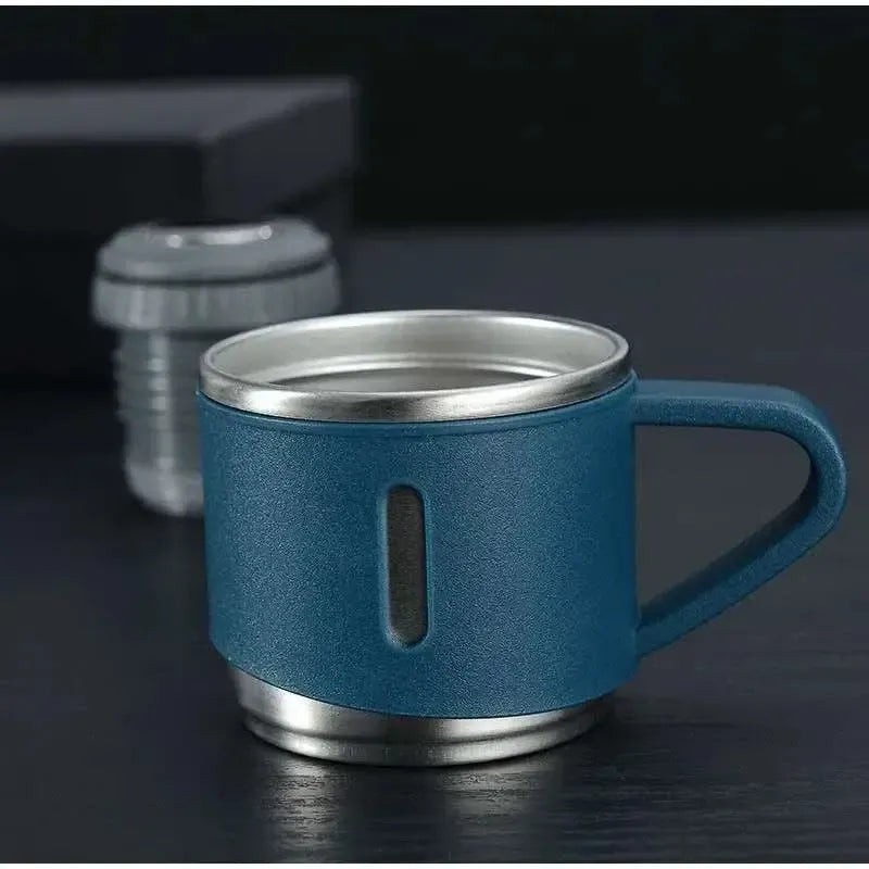 500ml Stainless Steel Vacuum Flask with 2 Cups | Travel Thermos Set