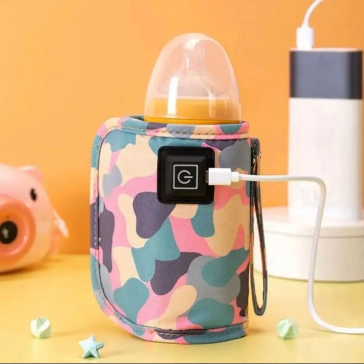 Portable USB Baby Bottle Warmer – Universal Insulated Milk Heater Sleeve